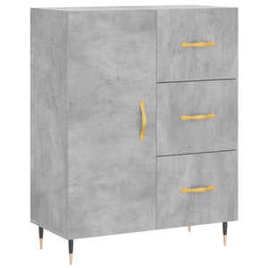 Credenza Grigio Cemento 69,5x34x180 cm in Legno Multistrato 3189425