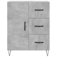 Credenza-Buffet-Armadio da cucina Grigio Cemento 69,5x34x180 cm in Legno Multistrato 475775