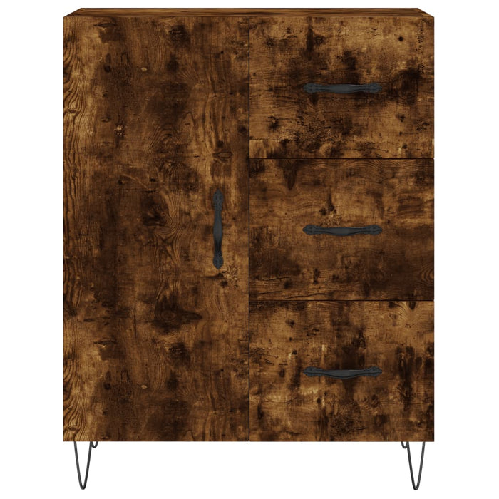 Credenza Rovere Fumo  69,5x34x180 cm in Legno Multistrato 3189442