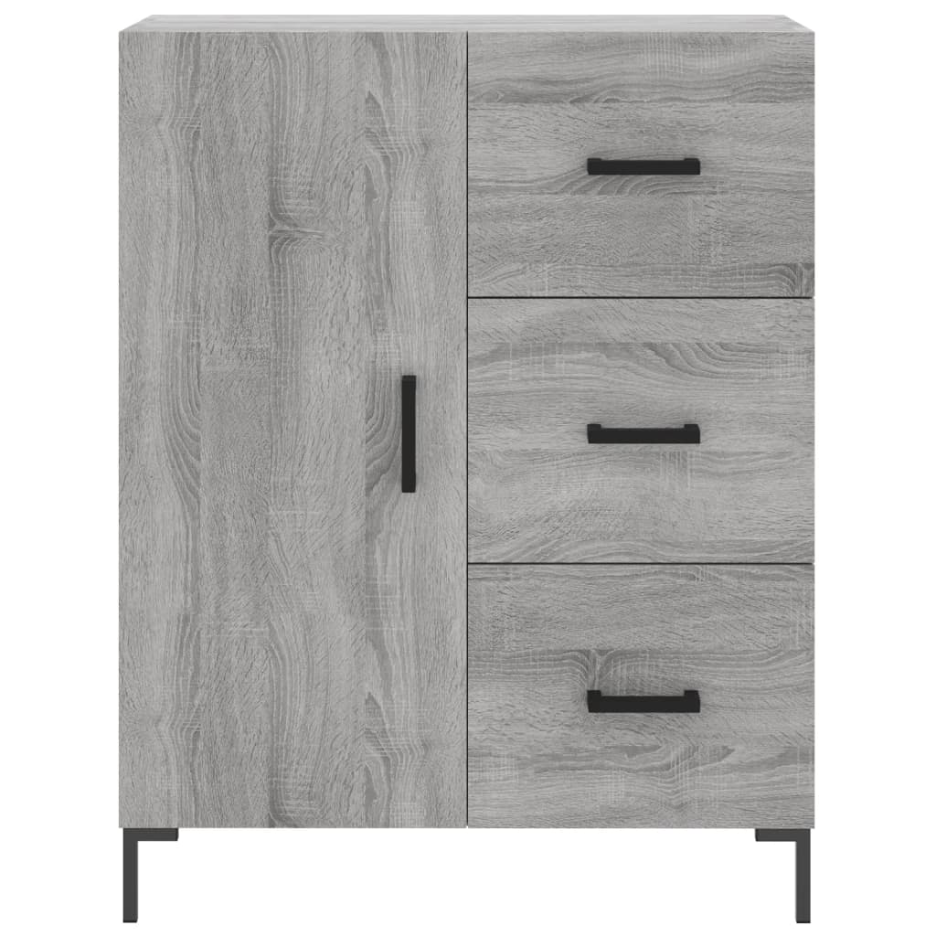 Credenza Grigio Sonoma 69,5x34x180 cm in Legno Multistrato 3189451