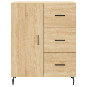 Credenza-Buffet-Armadio da cucina Rovere Sonoma 69,5x34x180 cm in Legno Multistrato 804902