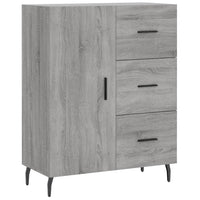 Credenza-Buffet-Armadio da cucina Grigio Sonoma 69,5x34x180 cm in Legno Multistrato 179651