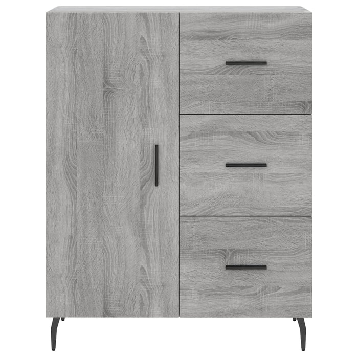 vidaXL Credenza Grigio Sonoma 69,5x34x180 cm in Legno Multistrato