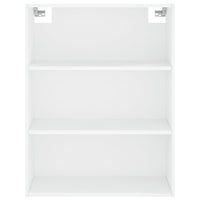 Credenza cassettiera mobile contenitore organizer cucina soggiorno salotto alto 695 x 34 x 180 cm legno ingegnerizzato bianco 02_0032686