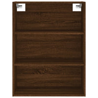 Credenza Rovere Marrone 69,5x34x180 cm in Legno Multistrato