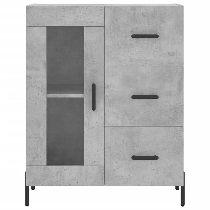 Credenza Grigio Cemento 69,5x34x180 cm in Legno Multistrato 3189521