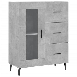 Credenza Grigio Cemento 69,5x34x180 cm in Legno Multistrato 3189529