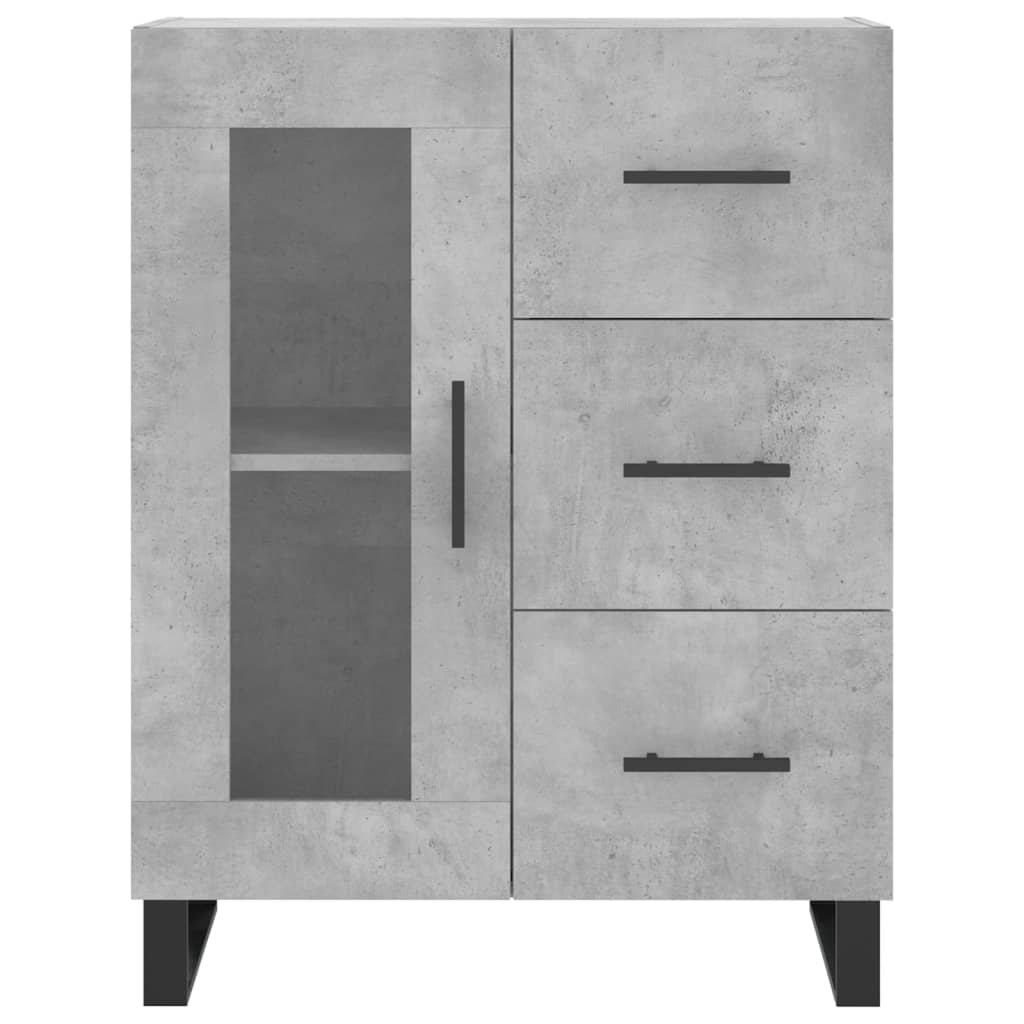 Credenza Grigio Cemento 69,5x34x180 cm in Legno Multistrato 3189537