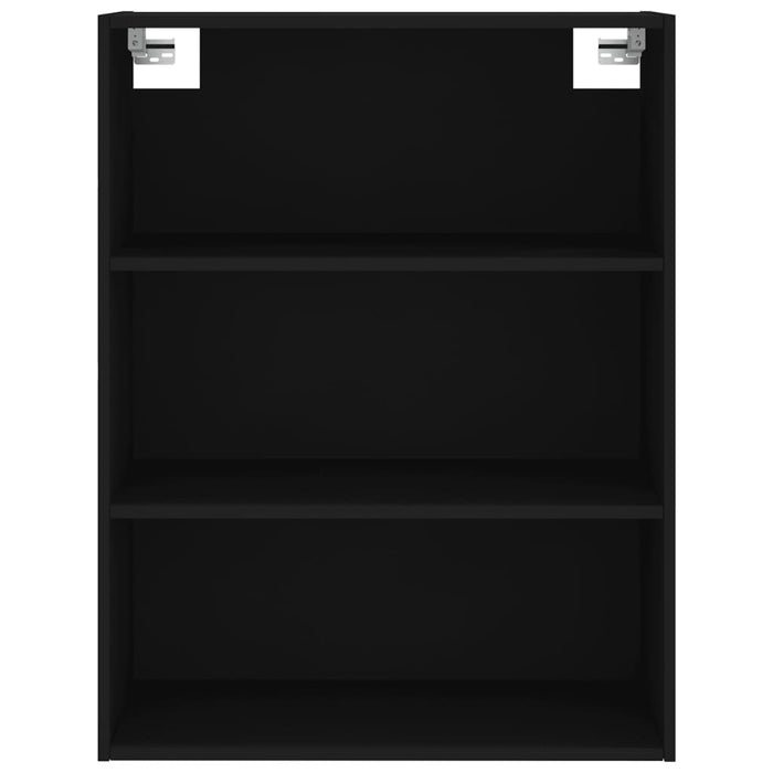 Credenza Nera 69,5x32,5x180 cm Legno Multistrato 3189566