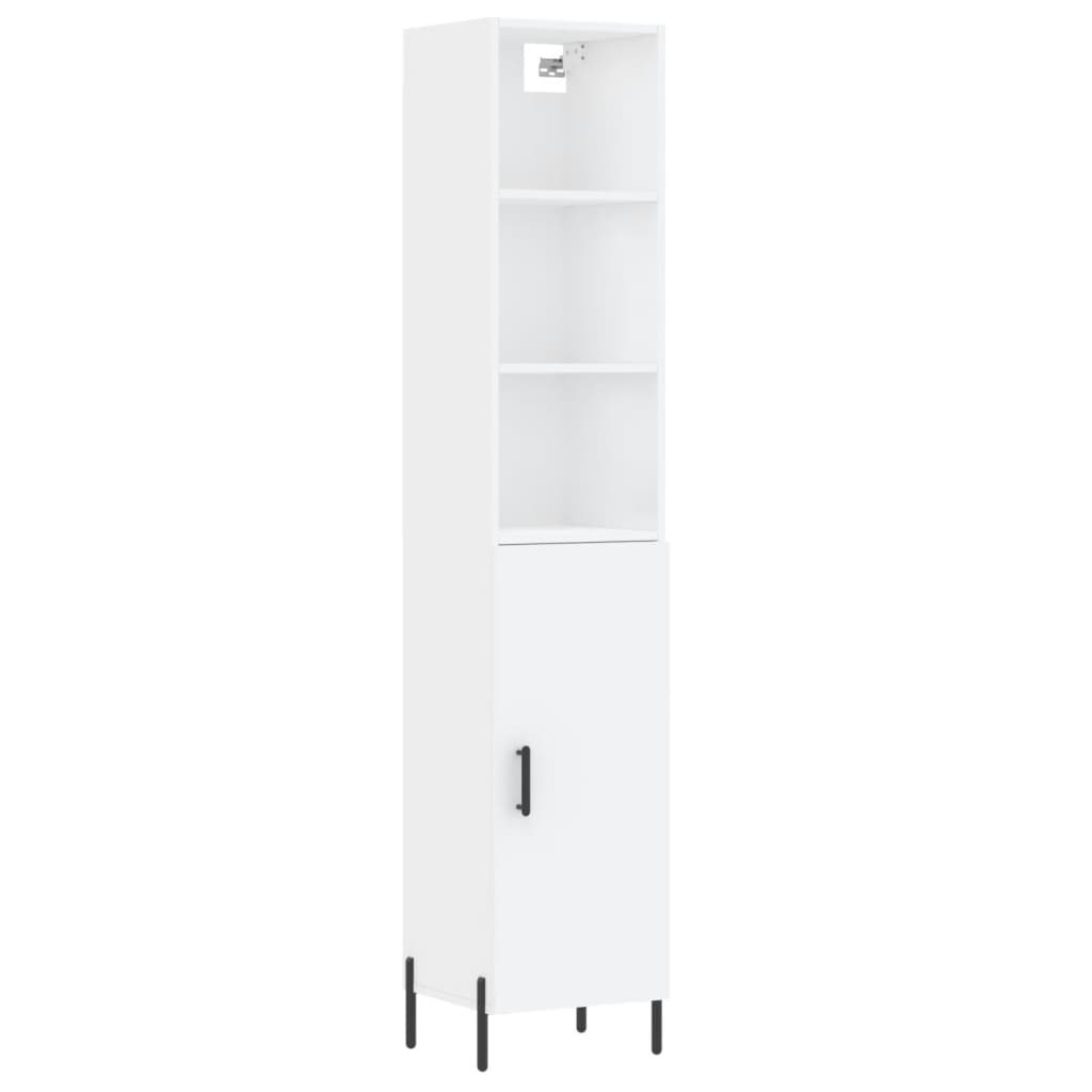 Credenza Bianca 34,5x34x180 cm in Legno Multistrato 3189645