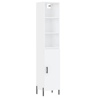 Credenza Bianca 34,5x34x180 cm in Legno Multistrato 3189645