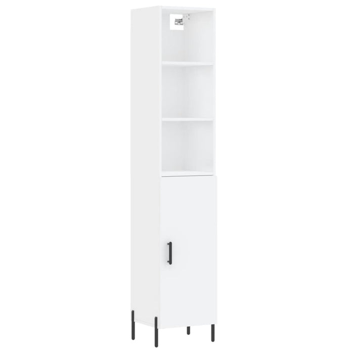 Credenza Bianca 34,5x34x180 cm in Legno Multistrato 3189645