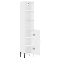 Credenza Bianca 34,5x34x180 cm in Legno Multistrato 3189645