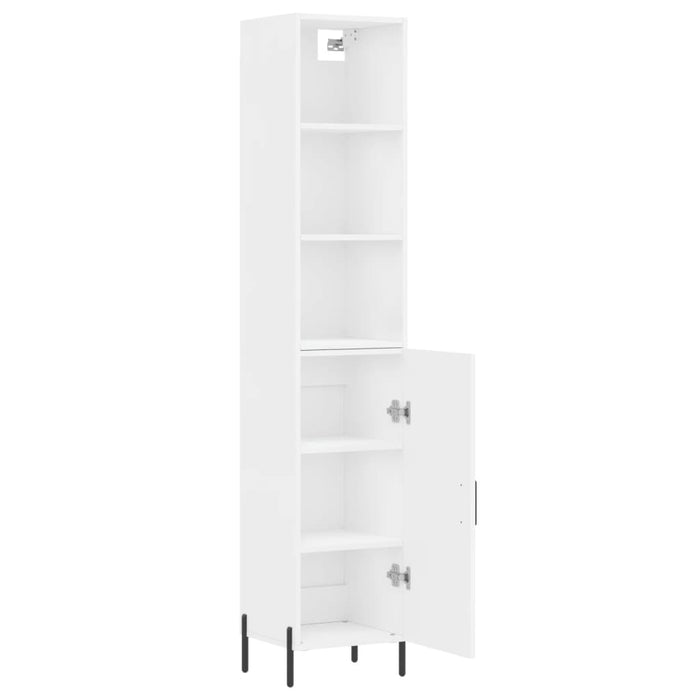 Credenza Bianca 34,5x34x180 cm in Legno Multistrato 3189645