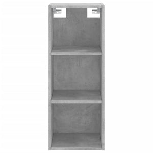 Credenza Grigio Cemento 34,5x34x180 cm in Legno Multistrato 3189649