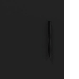 Credenza Nera 34,5x34x180 cm in Legno Multistrato 3189654