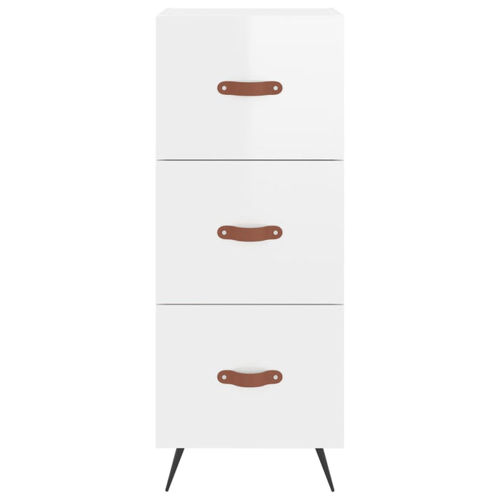 Credenza 34,5x34x180 cm in Legno Multistrato Bianco Lucido 3189671