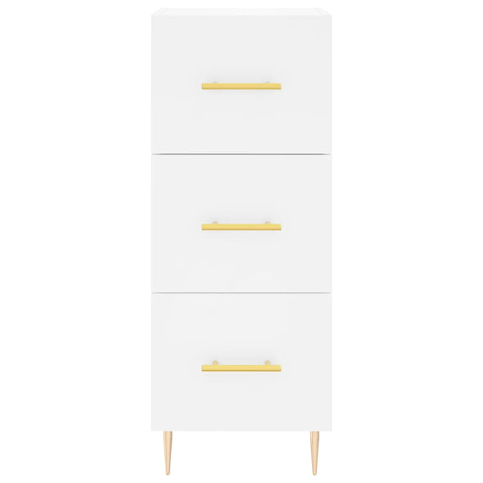 Credenza Bianca 34,5x34x180 cm in Legno Multistrato 3189685