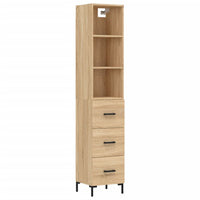 Credenza Rovere Sonoma 34,5x34x180 cm in Legno Multistrato 3189704