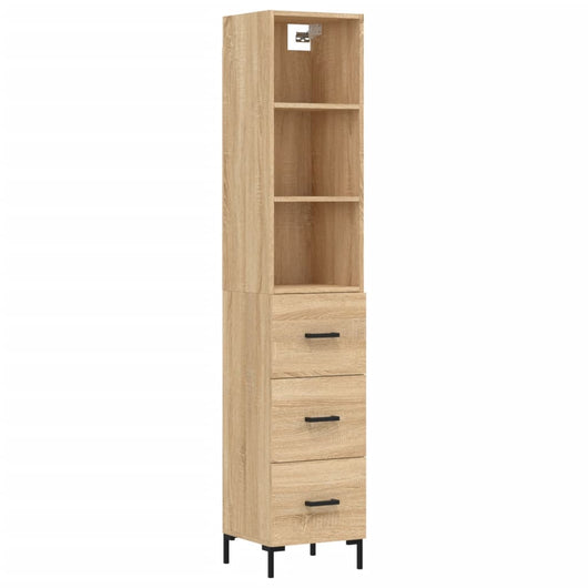 Credenza Rovere Sonoma 34,5x34x180 cm in Legno Multistrato 3189704