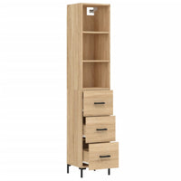 Credenza Rovere Sonoma 34,5x34x180 cm in Legno Multistrato 3189704