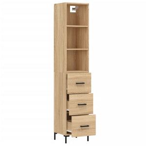 Credenza Rovere Sonoma 34,5x34x180 cm in Legno Multistrato 3189704