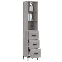Credenza Grigio Sonoma 34,5x34x180 cm in Legno Multistrato 3189707