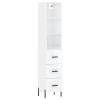 Credenza 34,5x34x180 cm in Legno Multistrato Bianco Lucido 3189711