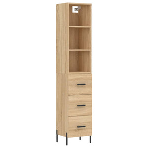 Credenza Rovere Sonoma 34,5x34x180 cm in Legno Multistrato 3189712