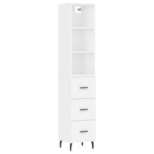 Credenza Bianca 34,5x34x180 cm in Legno Multistrato 3189717