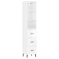 Credenza 34,5x34x180 cm in Legno Multistrato Bianco Lucido 3189719