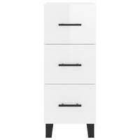 Credenza 34,5x34x180 cm in Legno Multistrato Bianco Lucido 3189727