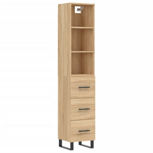 Credenza Rovere Sonoma 34,5x34x180 cm in Legno Multistrato 3189728