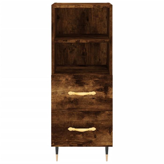 Credenza Rovere Fumo 34,5x34x180 cm in Legno Multistrato 3189746