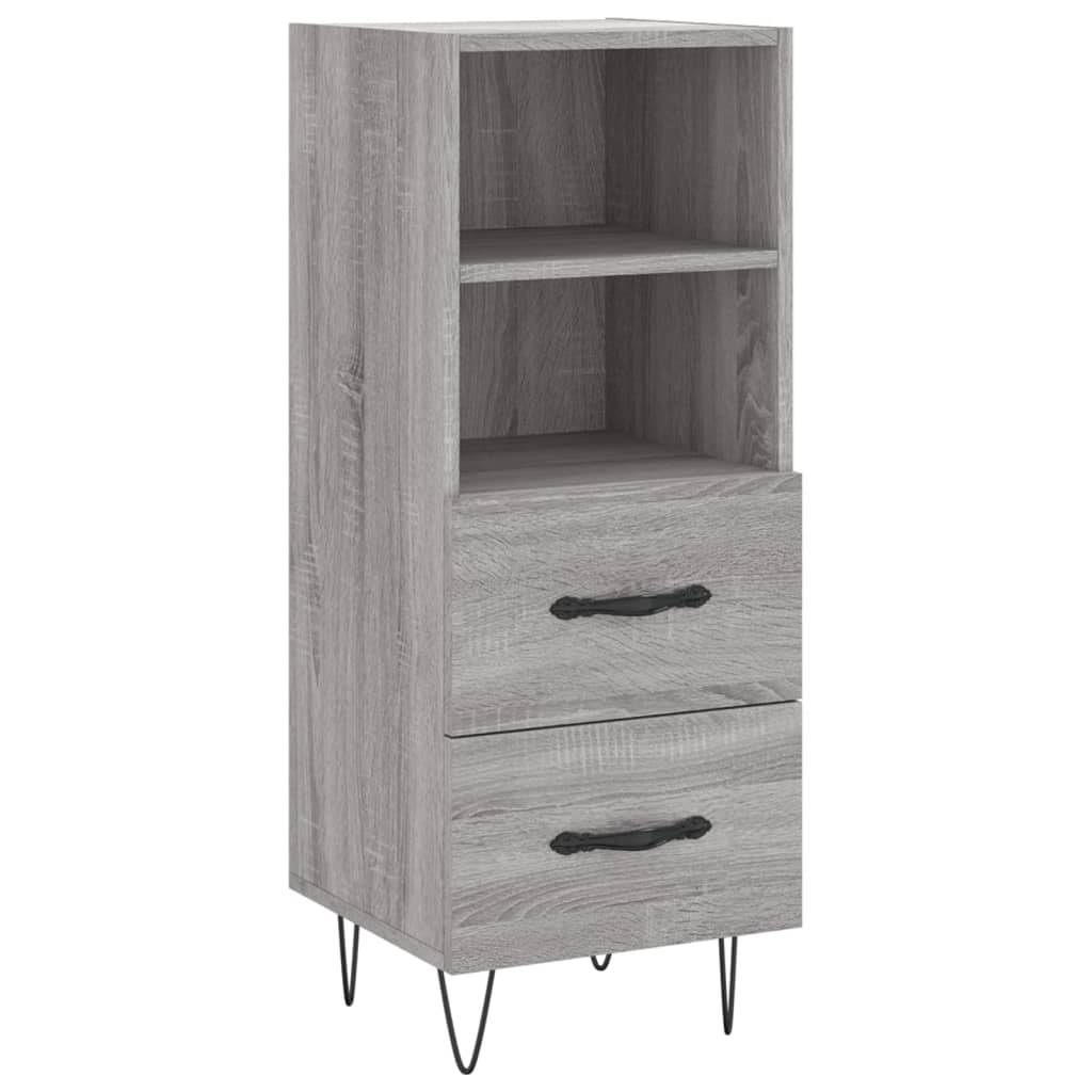 Credenza Grigio Sonoma 34,5x34x180 cm in Legno Multistrato 3189763