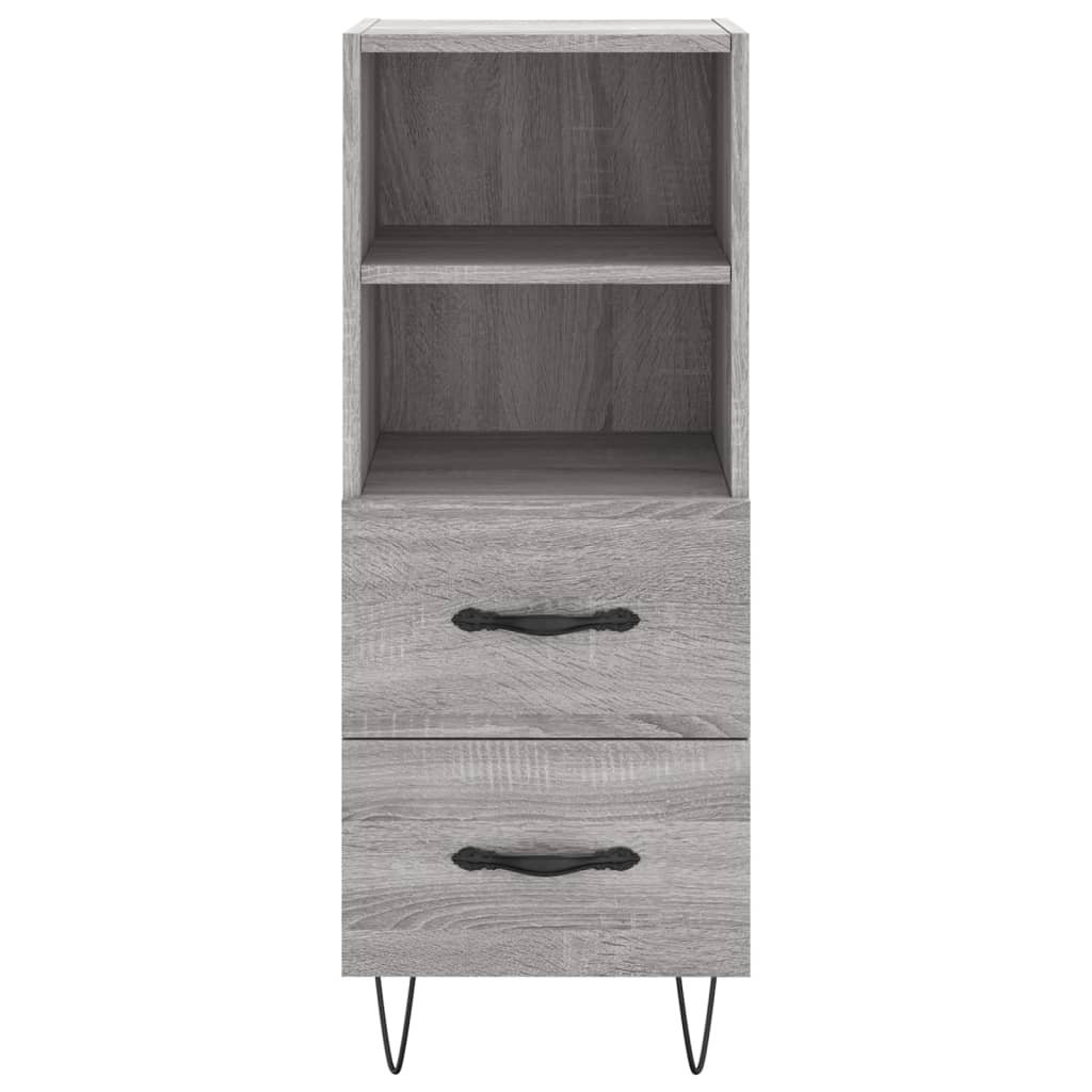 Credenza Grigio Sonoma 34,5x34x180 cm in Legno Multistrato 3189763