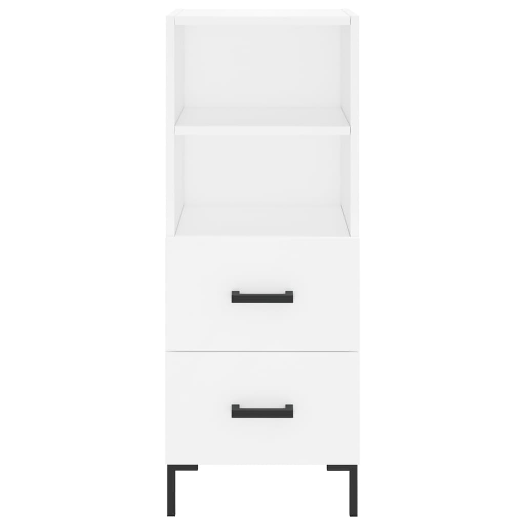 Credenza Bianca 34,5x34x180 cm in Legno Multistrato 3189765