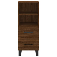 Credenza Rovere Marrone 34,5x34x180 cm in Legno Multistrato 3189796