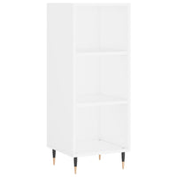 Credenza Bianca 34,5x32,5x180 cm in Legno Multistrato 3189805