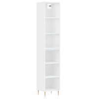 Credenza Bianca 34,5x32,5x180 cm in Legno Multistrato 3189813