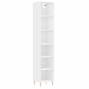 Credenza Bianca 34,5x32,5x180 cm in Legno Multistrato 3189813