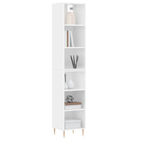 Credenza 34,5x32,5x180 cm in Legno Multistrato Bianco Lucido 3189815