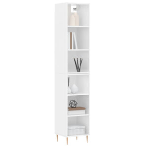 Credenza 34,5x32,5x180 cm in Legno Multistrato Bianco Lucido 3189815