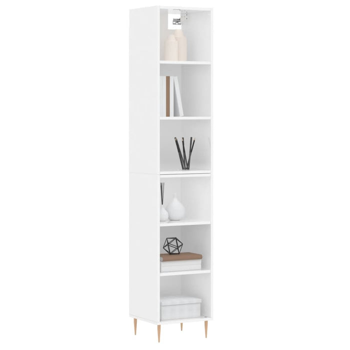 Credenza 34,5x32,5x180 cm in Legno Multistrato Bianco Lucido 3189815
