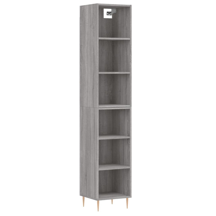 Credenza Grigio Sonoma 34,5x32,5x180 cm in Legno Multistrato 3189819