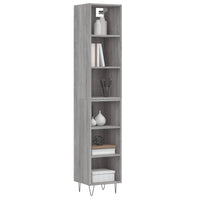 Credenza Grigio Sonoma 34,5x32,5x180 cm in Legno Multistrato 3189827