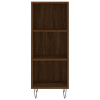 Credenza Rovere Marrone 34,5x32,5x180 cm in Legno Multistrato 3189828