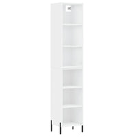 Credenza Bianca 34,5x32,5x180 cm in Legno Multistrato 3189837