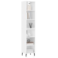Credenza 34,5x32,5x180 cm in Legno Multistrato Bianco Lucido 3189847