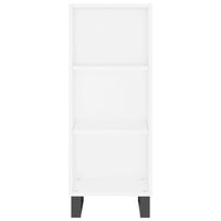 Credenza 34,5x32,5x180 cm in Legno Multistrato Bianco Lucido 3189855